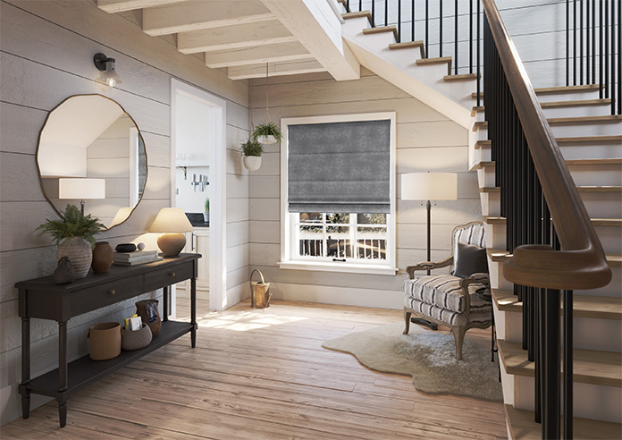 Florence Faux Suede, Dusky Purple - Roman Blind - Image 6